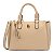 Bolsa Satchel Media Com Compartimento Areia - Imagem 1