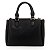 Bolsa Satchel Media Com Compartimento Preta - Imagem 3