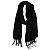 Echarpe Pashmina Viscose Lisa - Preta - Imagem 1