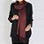Echarpe Pashmina Viscose Lisa - Café - Imagem 2