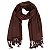 Echarpe Pashmina Viscose Lisa - Café - Imagem 1
