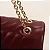 Bolsa Transversal Grande Matelasse Com Alca Corrente Burgundy - Imagem 7