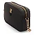 Bolsa Transversal Pequena Com Metal Logo Bicolor Preta - Imagem 3