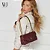 BOLSA TRANSVERSAL MEDIA COM ALÇA CORRENTE BURGUNDY - Imagem 8