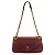BOLSA TRANSVERSAL MEDIA COM ALÇA CORRENTE BURGUNDY - Imagem 1