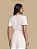 T-SHIRT EM MALHA OFF-WHITE BORDADA COM PEDRAS - TITANIUM - Imagem 2