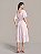 VESTIDO EM VISCOSE XADREZ ROSA 115CM - LAURA ROSA - Imagem 2