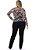 Blusa Tule Animal Print Plus Size - Imagem 4