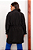 Casaco preto plus size tafetá sarjado com botões - Imagem 3