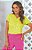 Blusa com decote V e botões - Imagem 1