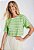 Blusa cropped ampla em malha listrada - Imagem 1