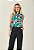 Blusa Sem Manga em Plano Viscose Lisa - Imagem 1