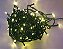 Pisca de Natal 50 Leds branco quente 8 Funções 5 Metros fio verde bivolt. - Imagem 1