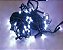 Pisca de Natal 50 Leds Branco Frio 8 Funções 5 Metros fio verde bivolt. - Imagem 1