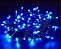 Pisca de Natal 100 Leds Azul 8 Funções 10 Metros fio verde 127V. - Imagem 1