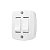 2 Interruptores Simples 6A 250V~ de Sobrepor Retangular | Praticidade e Durabilidade - Imagem 1