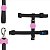 Kit H Para Cachorro Meuauau Black Rosa - Peitoral + Guia P - Imagem 1