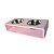 Comedouro Duplo Modern Hello Pet Rosa M - Imagem 1
