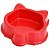 Comedouro Plástico Gatos Vermelho Triton Dog 160 ml - Imagem 1