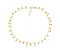 GARGANTILHA CHOKER COM BOLINHAS PENDURADAS FOLHEADO A OURO - Imagem 1