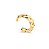 BRINCO PIERCING ELOS FOLHEADO A OURO - Imagem 1