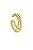 BRINCO PIERCING FAKE TRIPLO FOLHEADO A OURO - Imagem 1