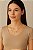 GARGANTILHA CHOKER COM PINGENTES PONTO DE LUZ E CRUZ FOLHEADO A OURO - Imagem 3