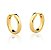BRINCO ARGOLA CLICK 13 MM FOLHEADO A OURO - Imagem 1