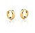 BRINCO ARGOLA CLICK 10 MM FOLHEADO A OURO - Imagem 1