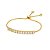 PULSEIRA COM ZIRCÔNIAS DELICADA FOLHEADO A OURO - Imagem 1