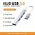 Hub USB 3.0 4 Portas 4 em 1 para Notebook, PC e Desktop - Imagem 1