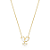 Corrente Borboleta Com Cristal Banho Ouro 18k - Jardim - Imagem 1