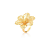 Anel Flor Banho Ouro 18K - Jardim - Imagem 2