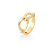 Anel Infinito Cravejado Banho Ouro 18K - Luminare - Imagem 2