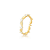 Anel Folhas Com Zircônia Banho Ouro 18K - Jardim - Imagem 1