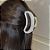 Prendedor Acetado + Metal G Cinza Brilhante - Imagem 1