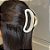 Prendedor Acetado + Metal G Branco - Imagem 1