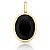 Pingente de Cristal Negro - Banho Ouro 18k - Imagem 1