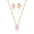 Conjunto Pink - Banho Ouro 18k - Imagem 1