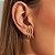 Brinco Ear Hook Cravejado - Banho Ouro 18k - Imagem 2