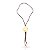 Chocker de veludo com Pingente - Banho Ouro 18k - Imagem 1