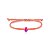 Pulseira Fio de Seda Pink Cristal - Prata 925 - Imagem 1