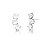 Brinco EarCuff Cristal - Banho Ródio - Imagem 1
