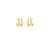 Brinco EarCuff Cravejado - Banho Ouro - Imagem 1