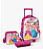 Kit mochila escolar princesas c/rodinhas - Imagem 1