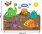 Quebra cabeça gigante dinossauros c/12 pçs - Imagem 2