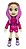 Boneca Emilly Vick - Dos Rosa - Imagem 1