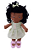 Boneca De Pelúcia Laura Negra - Imagem 1