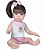 Boneca Realist Small Com Cabelo Castanho - Imagem 4