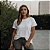 Camiseta Branca Feminina em Algodão Egípcio GG – NEXTONE - Imagem 2